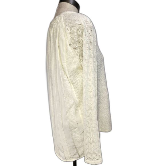 Anthropologie One September Women's White Sweater Size M - Picture 3 of 8